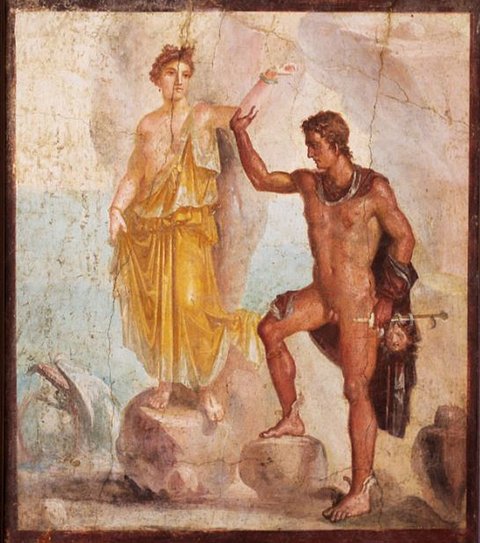 Perseus and Andromedea in Pompeii
